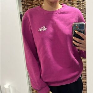 Stussy Magenta Pink Purple Sweatshirt